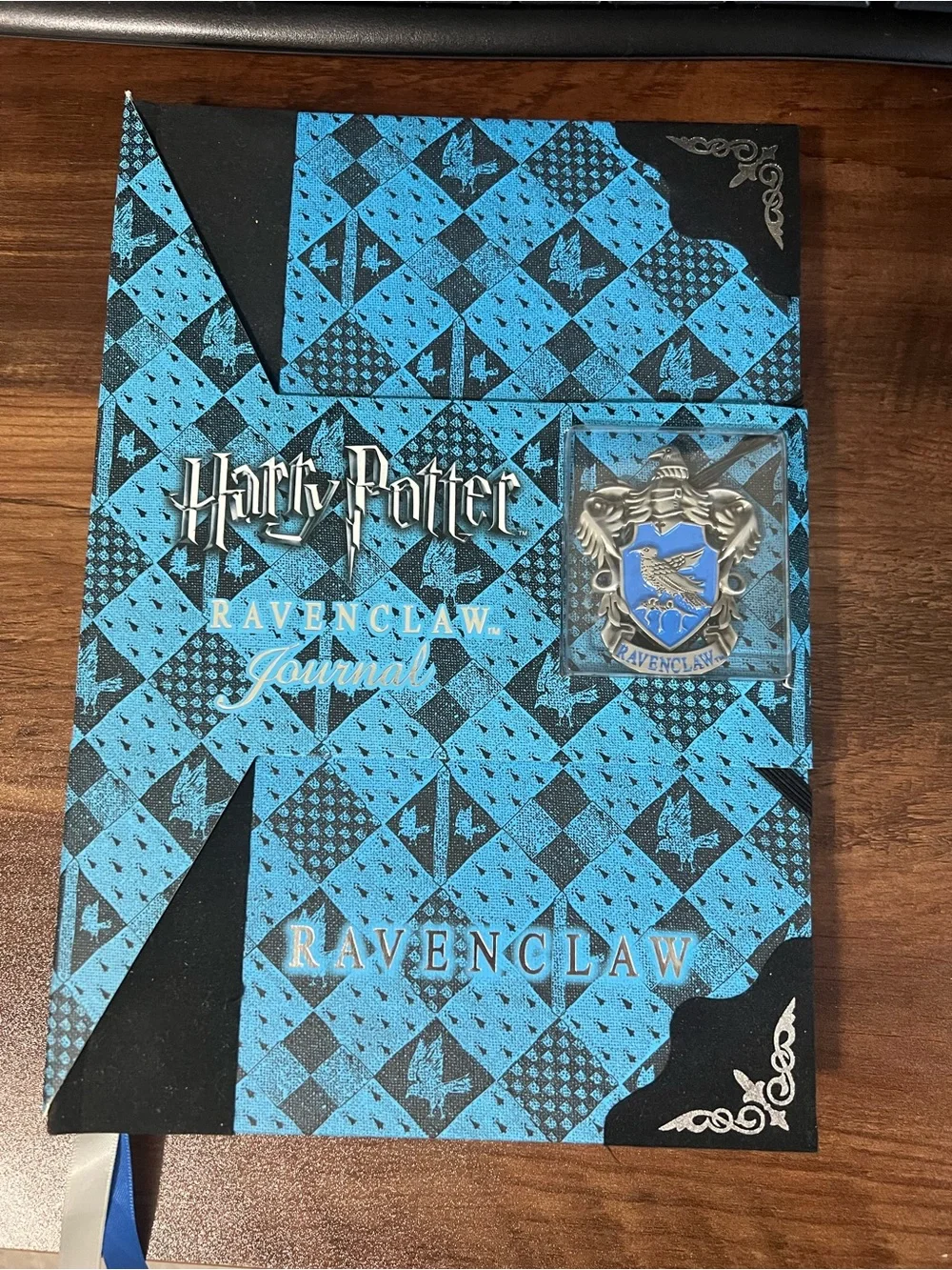Harry Potter Ravenclaw Blue Pattern Hardcover Journal